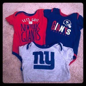 NFL brand NY Giants set of onesies
